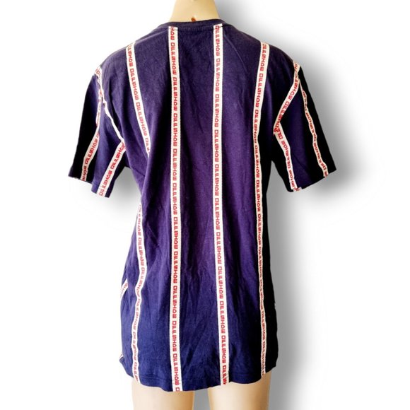 Factorie ss graphic short sleeve blue T-Shirt red offside print XS fits AU 6-10 - Picture 4 of 6